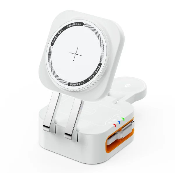 Magnetische 3-in-1 Wireless Ladestation – iPhone, Apple Watch & AirPods gleichzeitig laden