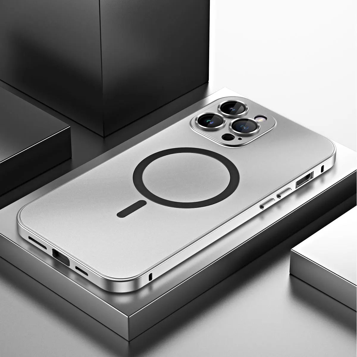 Magnetic Metal Armor iPhone Case