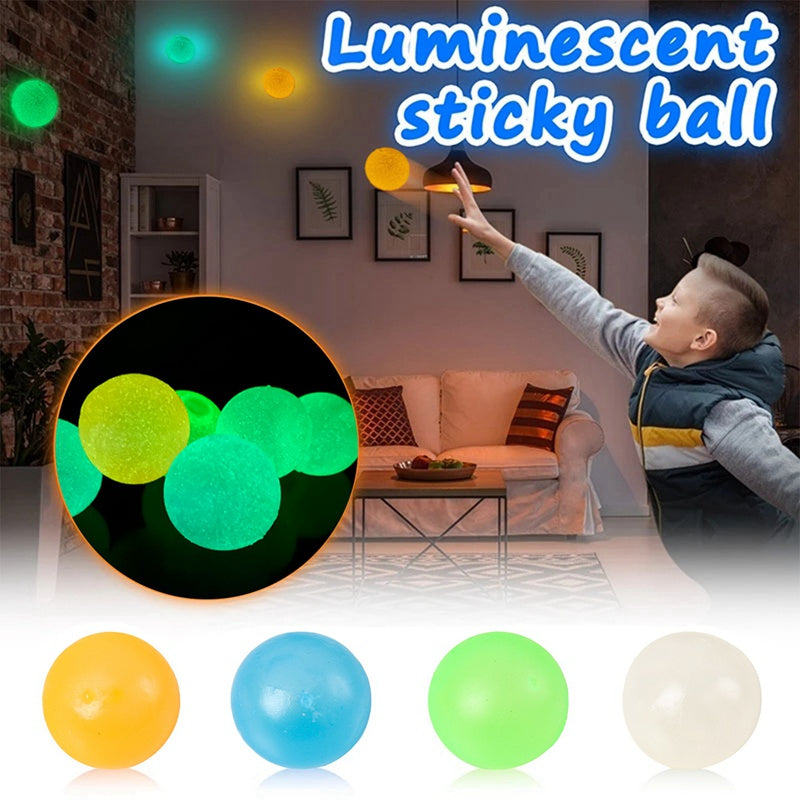 Leuchtende Sticky Bouncing Balls – Glow-in-the-Dark Stressball