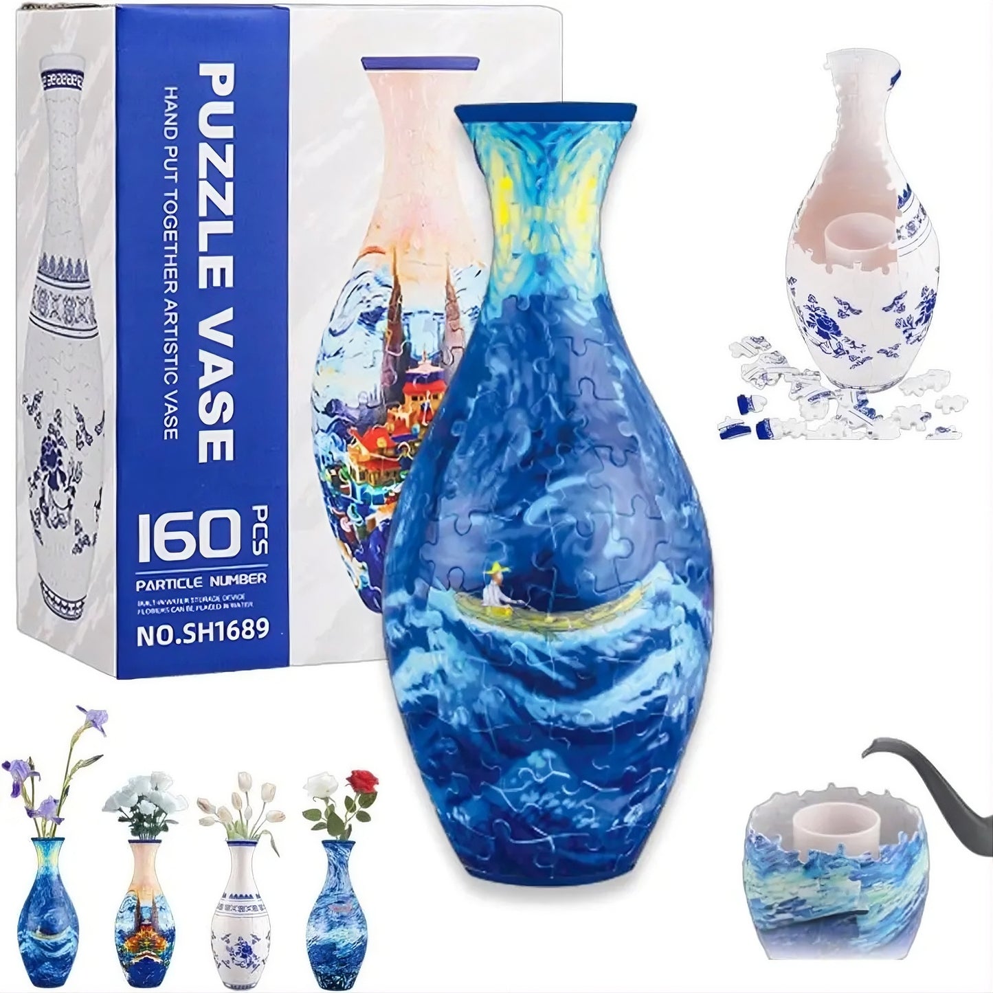 3D Puzzle Flower Vase