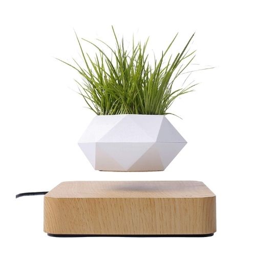 Schwebender Blumentopf mit 360° Rotation – Levitating Flower Pot