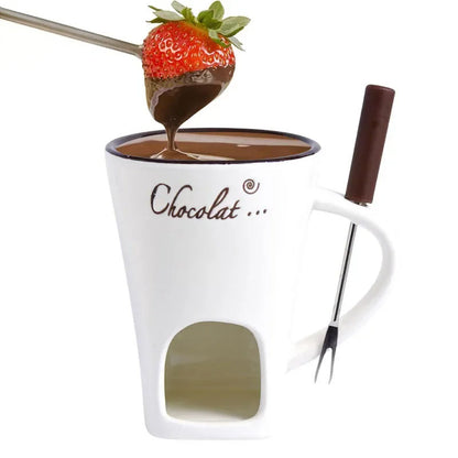Mini Ceramic Fondue Mug Set