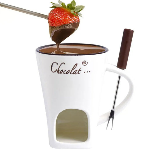 Mini Ceramic Fondue Mug Set