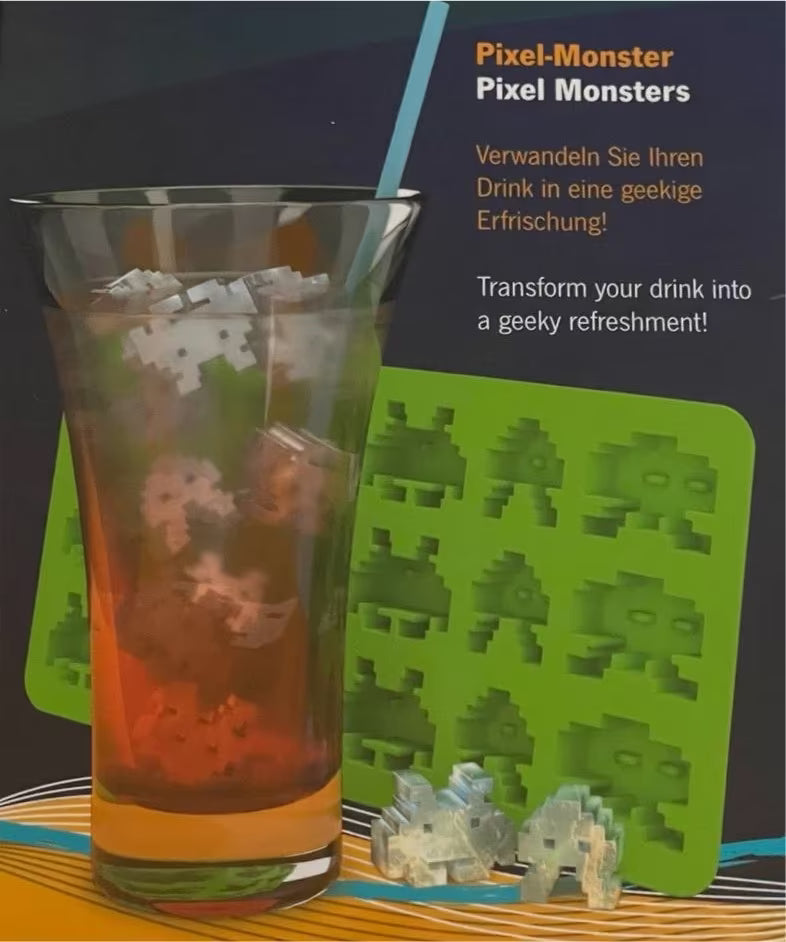 Nerd Eiswürfelform - Pixel-Monster [NEU]