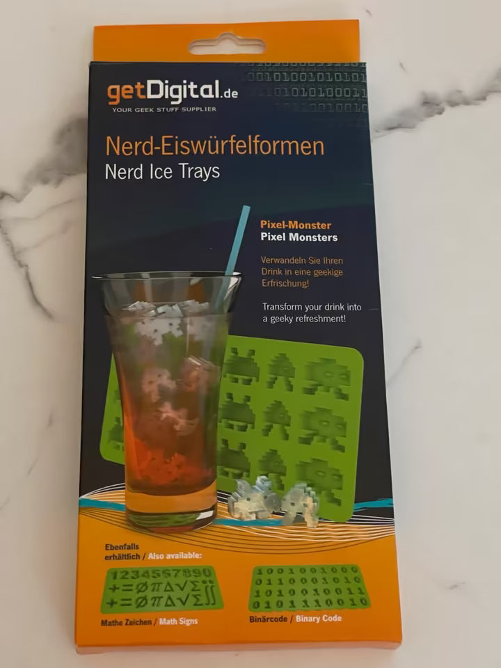 Nerd Eiswürfelform - Pixel-Monster [NEU]