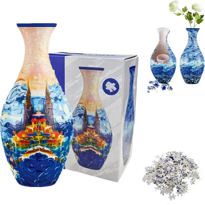 3D Puzzle Flower Vase