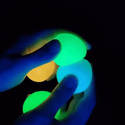 Leuchtende Sticky Bouncing Balls – Glow-in-the-Dark Stressball