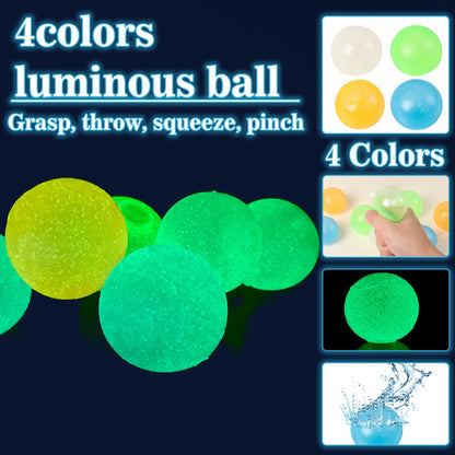 Leuchtende Sticky Bouncing Balls – Glow-in-the-Dark Stressball