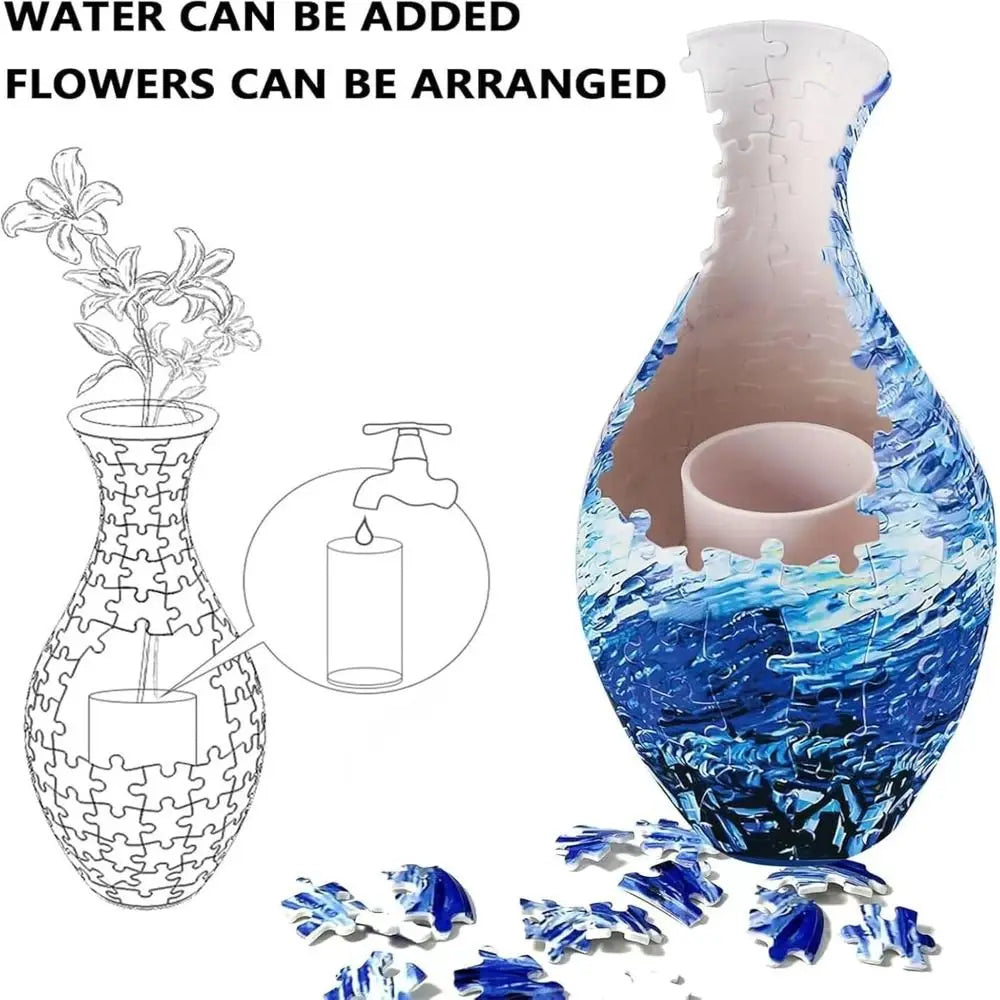 3D Puzzle Flower Vase