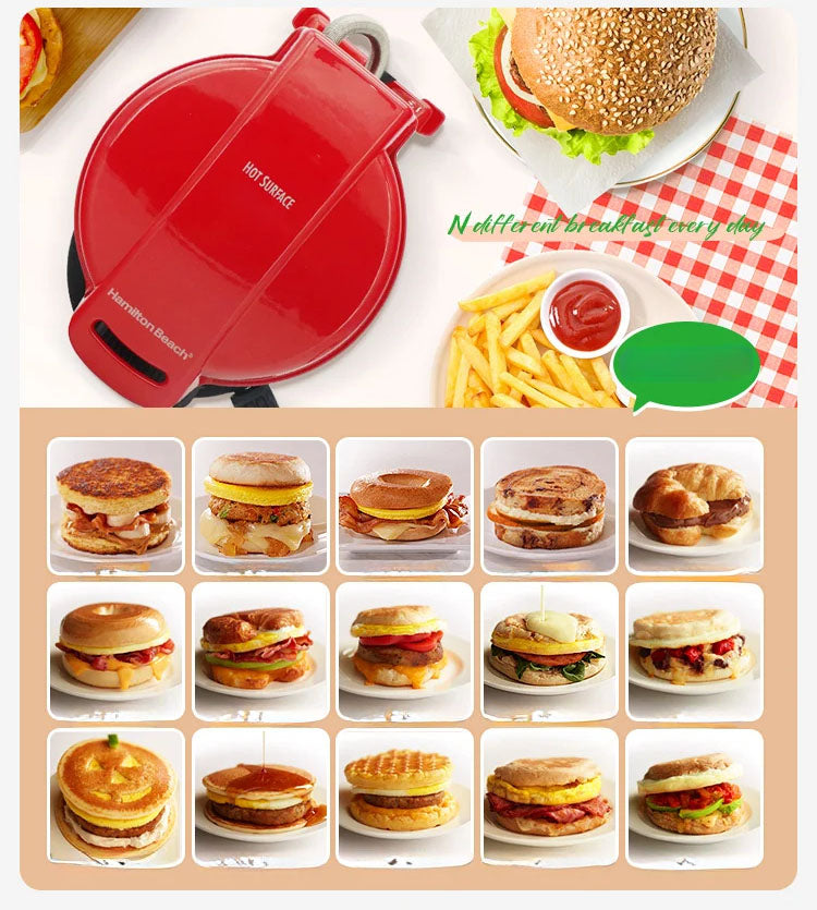Manuelle Burger Maker Maschine – Vielseitige Burger- & Sandwichpresse