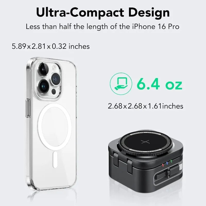 Magnetische 3-in-1 Wireless Ladestation – iPhone, Apple Watch & AirPods gleichzeitig laden