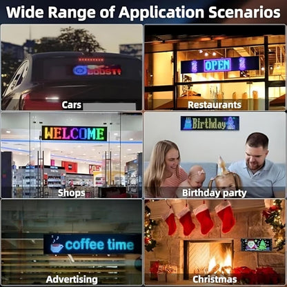 Dynamische Big-Eye LED-Lichter für die Windschutzscheibe – Programmierbares 2er-Set mit App-Steuerung