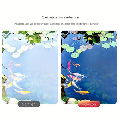 52 mm Clip-On CPL Smartphone-Objektivfilter – Reflexionsfrei & Farbverstärkend