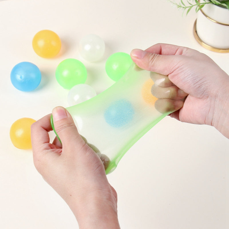 Leuchtende Sticky Bouncing Balls – Glow-in-the-Dark Stressball