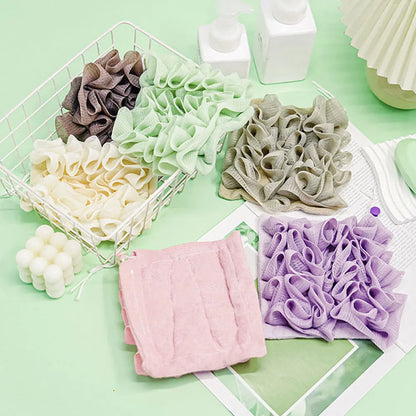 2-in-1 Badeball & Loofah – Sanfte Reinigung & Peeling in einem