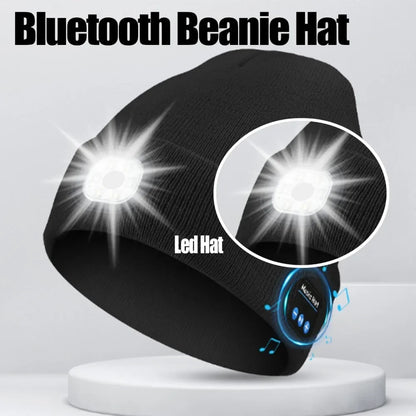 3-in-1 Bluetooth Beanie with LED Light