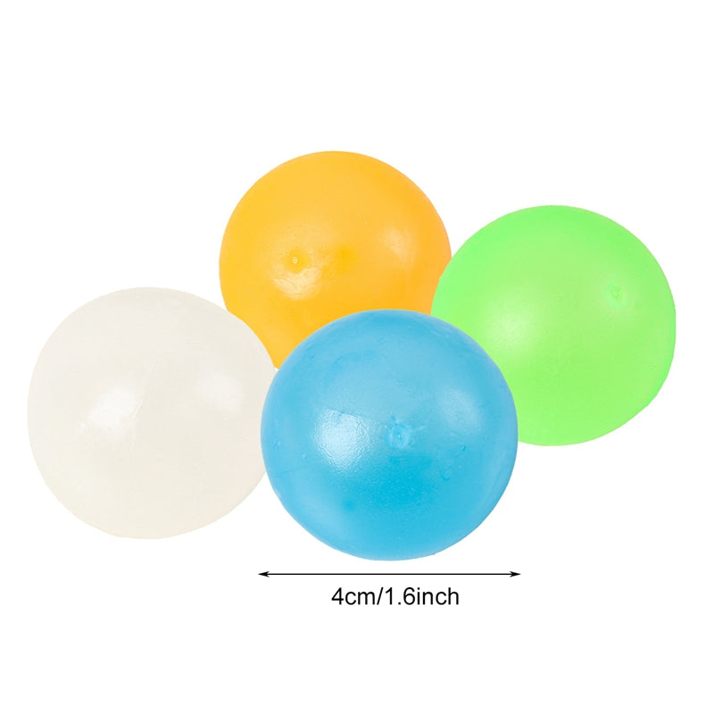 Leuchtende Sticky Bouncing Balls – Glow-in-the-Dark Stressball