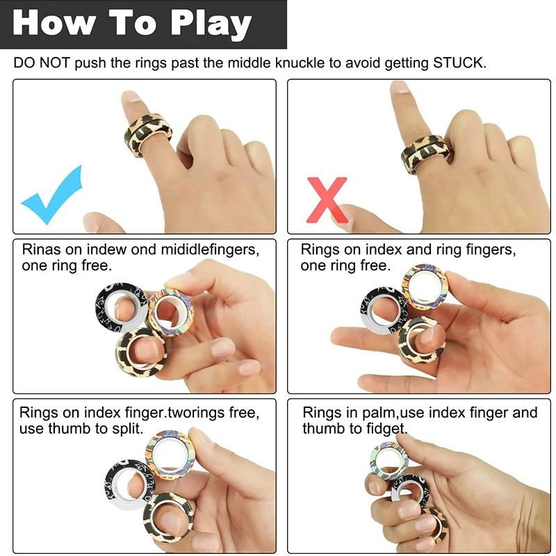 Magnetic Fidget Rings – Magnetische Anti-Stress Ringe