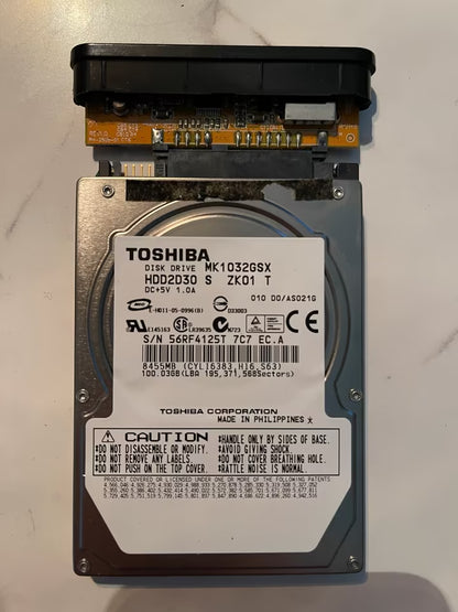 2 x TOSHIBA 100 GB HDD Festplatten 2,5 Zoll (aus alten PS)