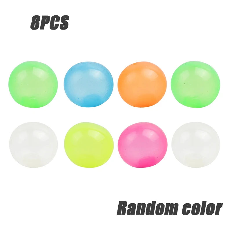 Leuchtende Sticky Bouncing Balls – Glow-in-the-Dark Stressball