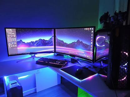 USB RGB LED Strip Light 5050 – Bluetooth Lichtband für TV, Desk & Setup