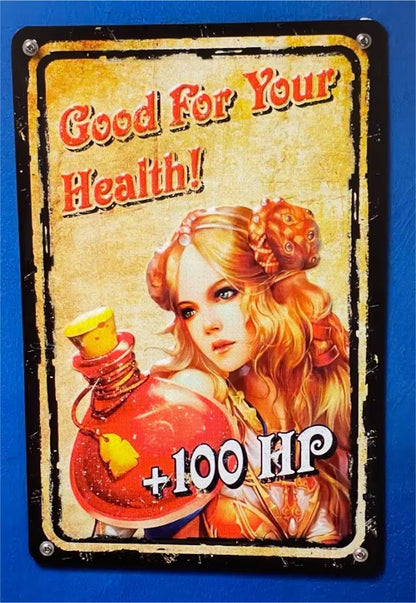 Blechschild - Good For Your Health - [NEU]