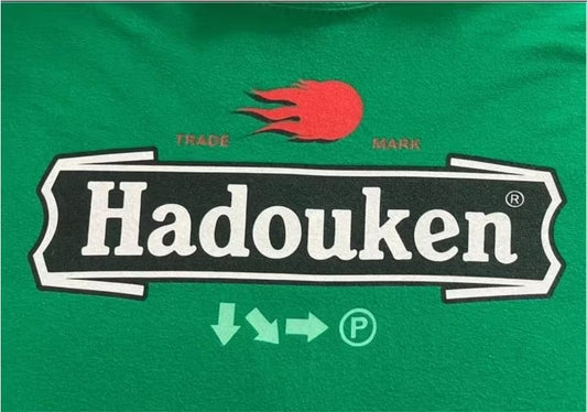 Street Fighter Motiv-Shirt | Heineken / Hadouken Style | L
