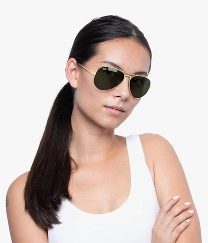 Ray-Ban Aviator Sonnenbrille - Blue/Black- inkl. Leder-Etui [NEU]